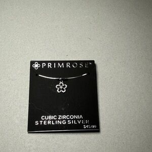 Primrose Sterling Silver Flower Necklace